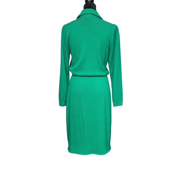 St. John Collection Vibrant Green Mini Dress - Picture 2 of 6